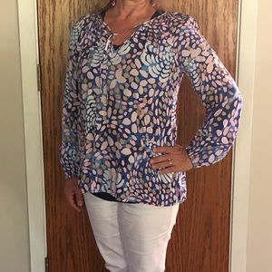 Lilly Pulitzer Willa Top Sparkling Grotto Sz Small